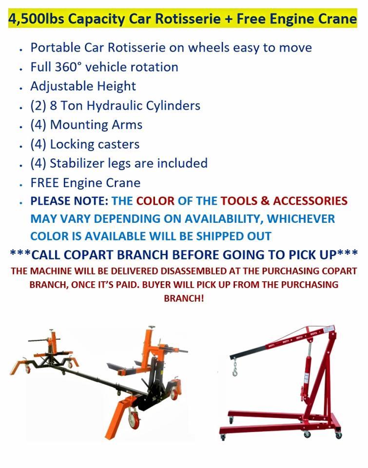 2026 Others Car Rotisserie + Engine Crane