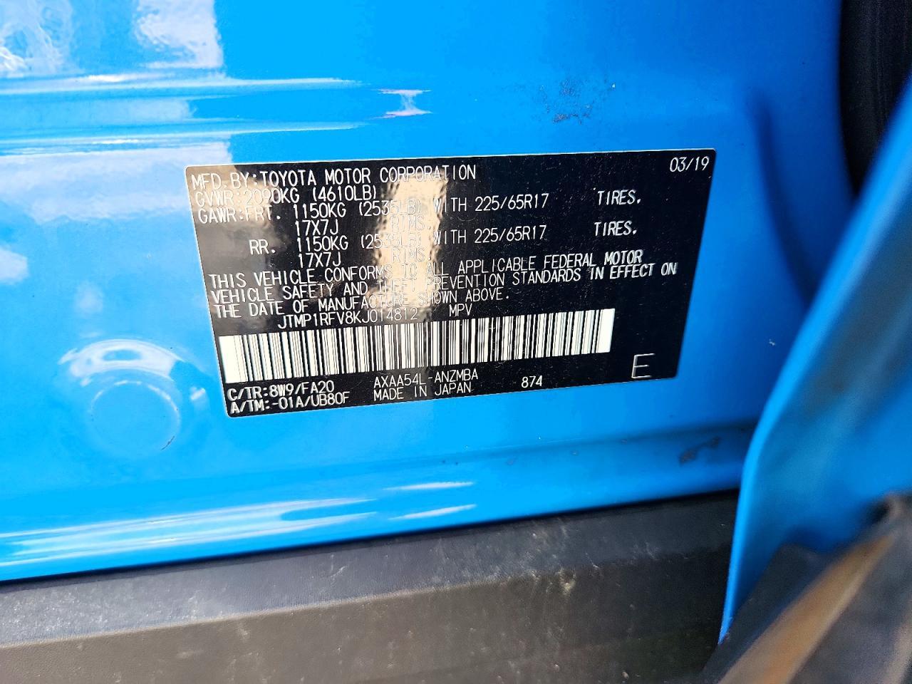 2019 TOYOTA RAV4