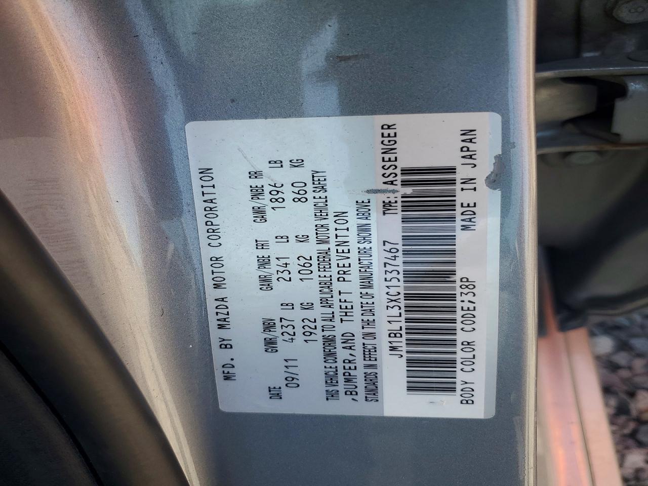 2012 MAZDA 3