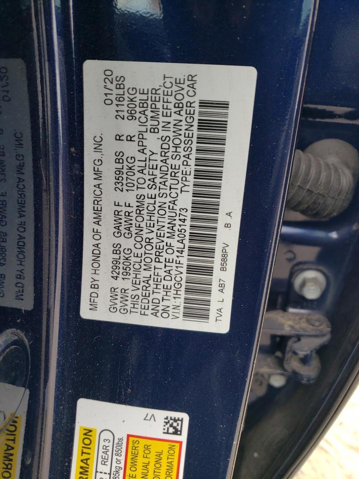 2020 HONDA ACCORD