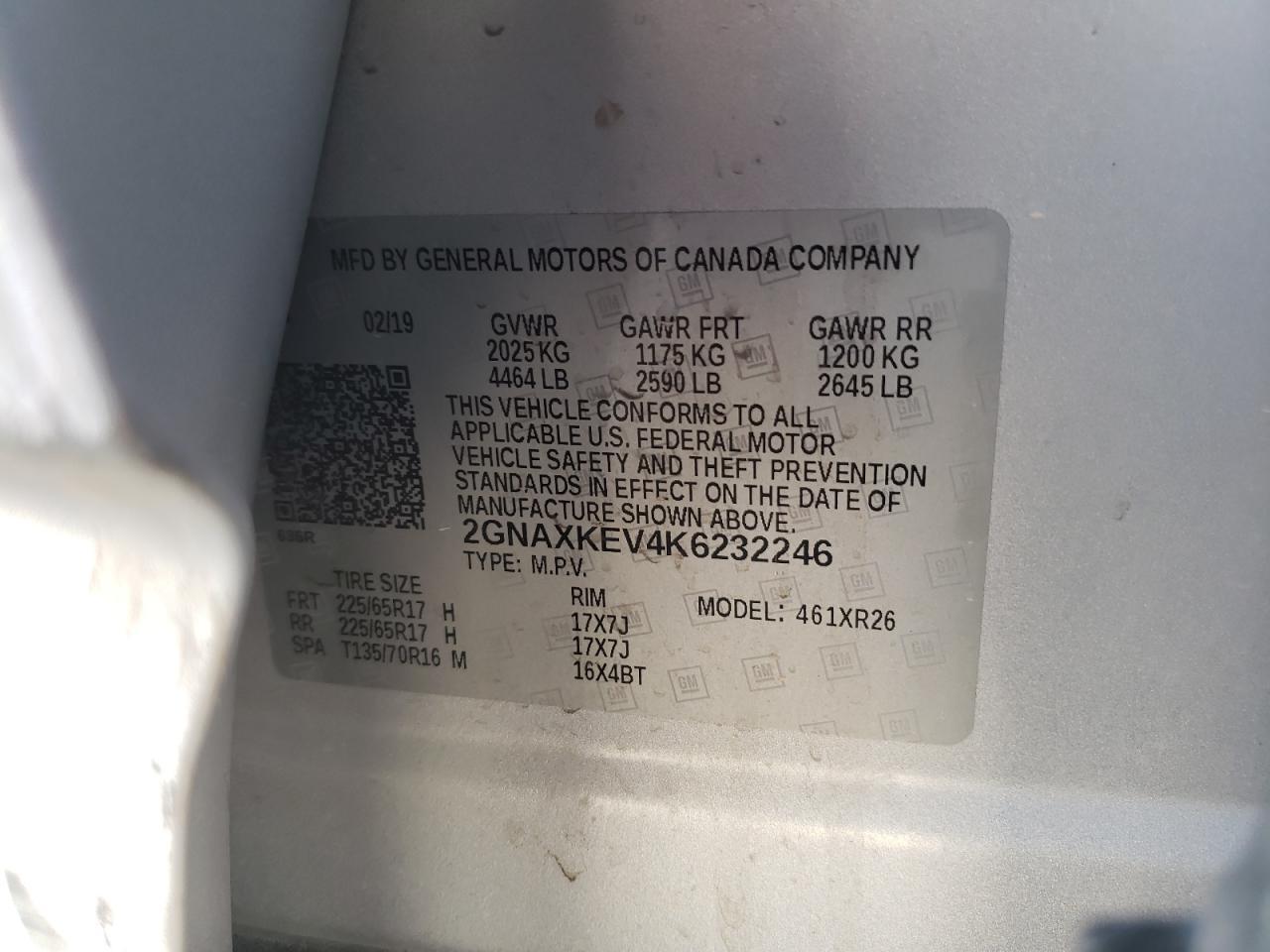 2019 CHEVROLET EQUINOX