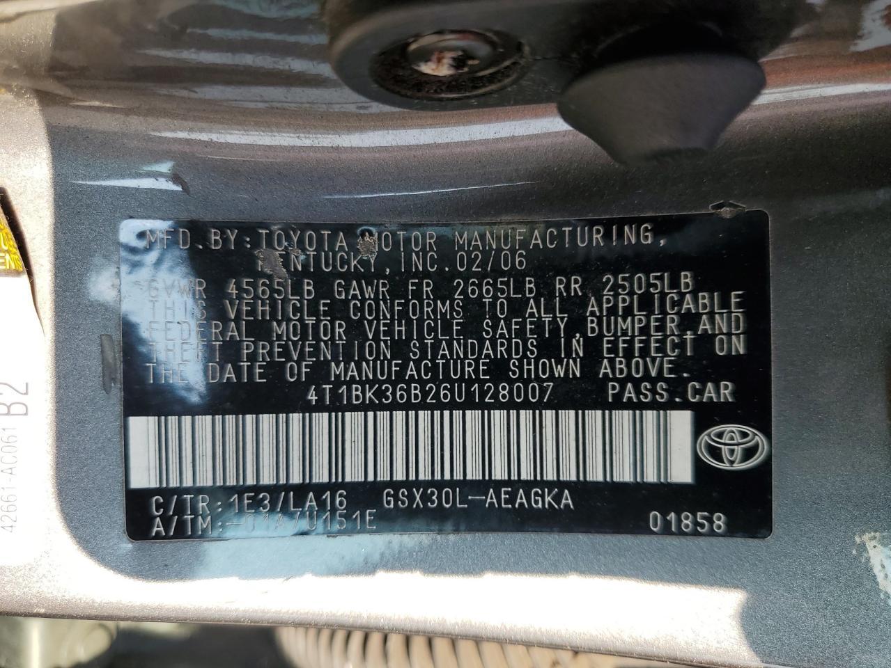 2006 TOYOTA Avalon