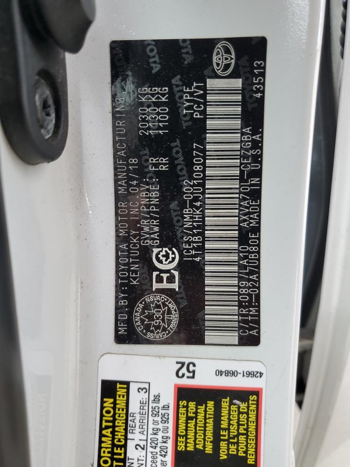 2018 TOYOTA CAMRY