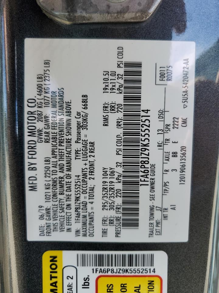2019 FORD MUSTANG
