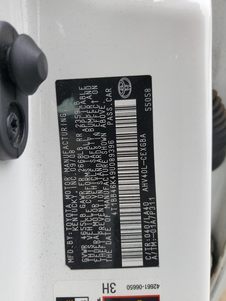 2009 TOYOTA CAMRY