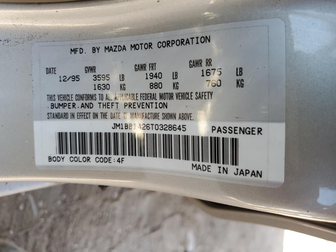 1996 MAZDA Protege