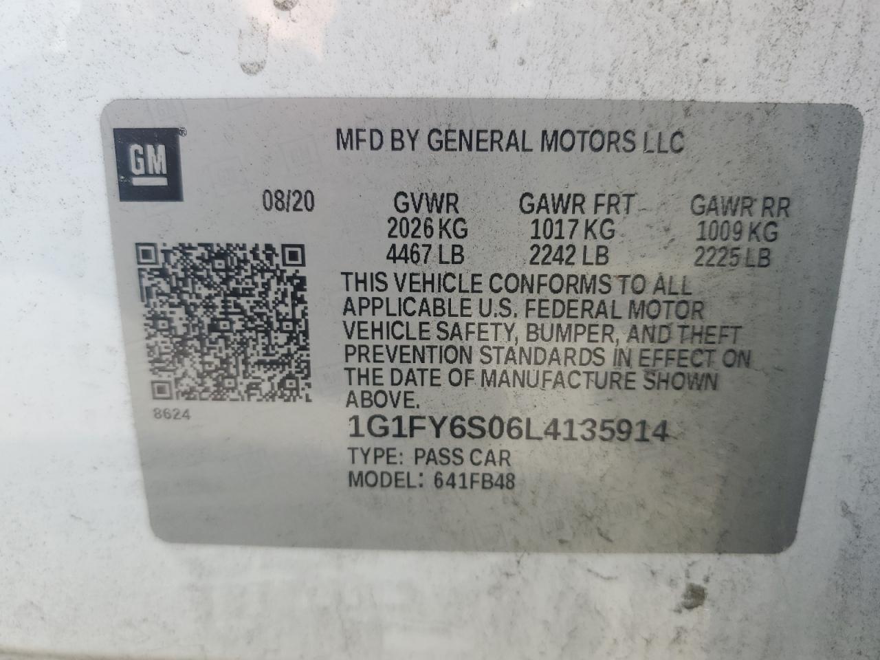 2020 CHEVROLET Bolt EV