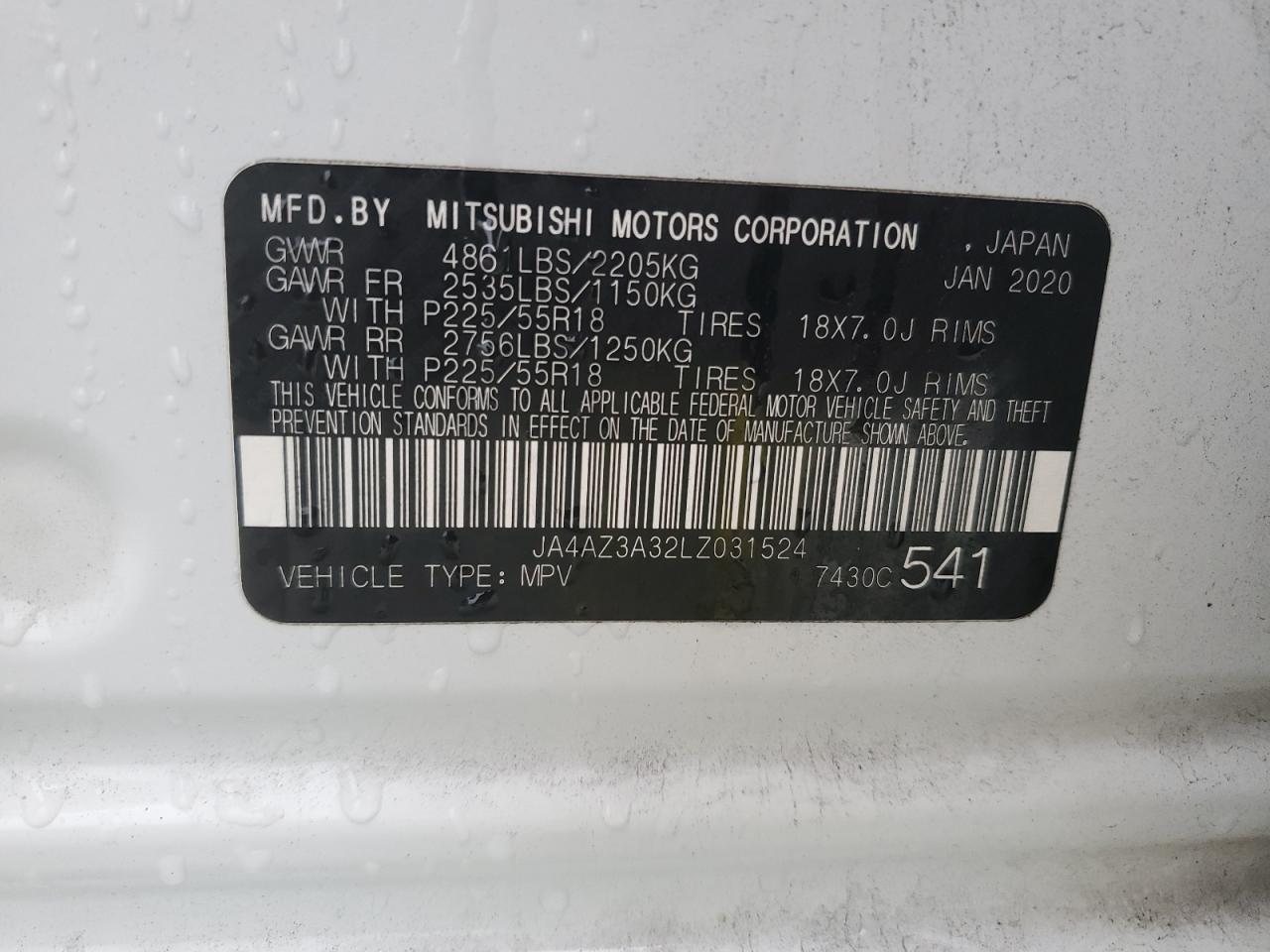 2020 MITSUBISHI outlander
