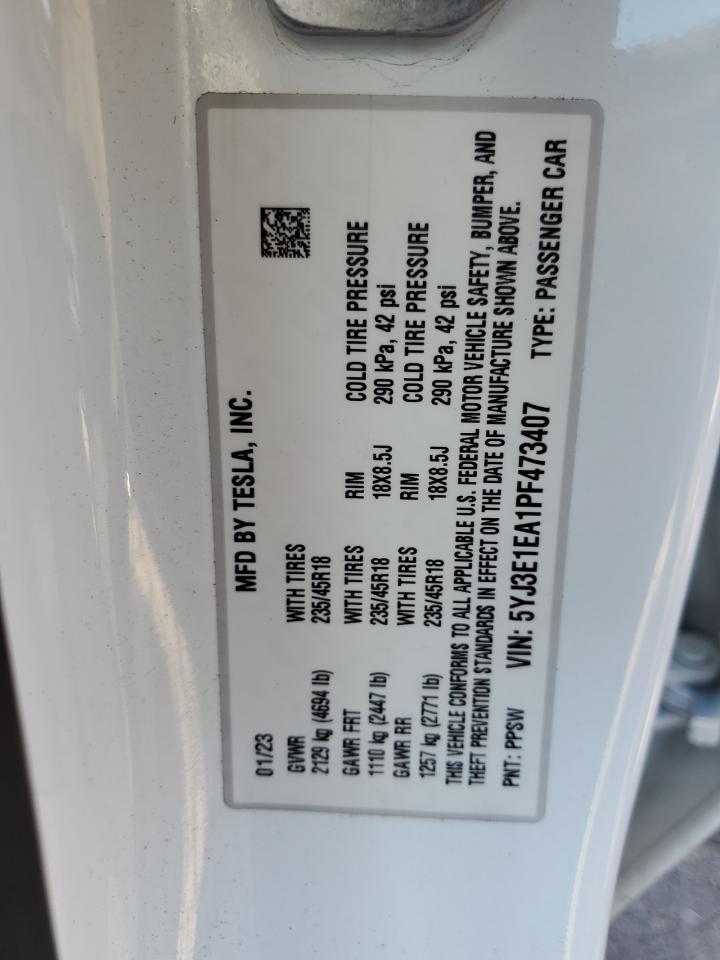2023 TESLA MODEL 3