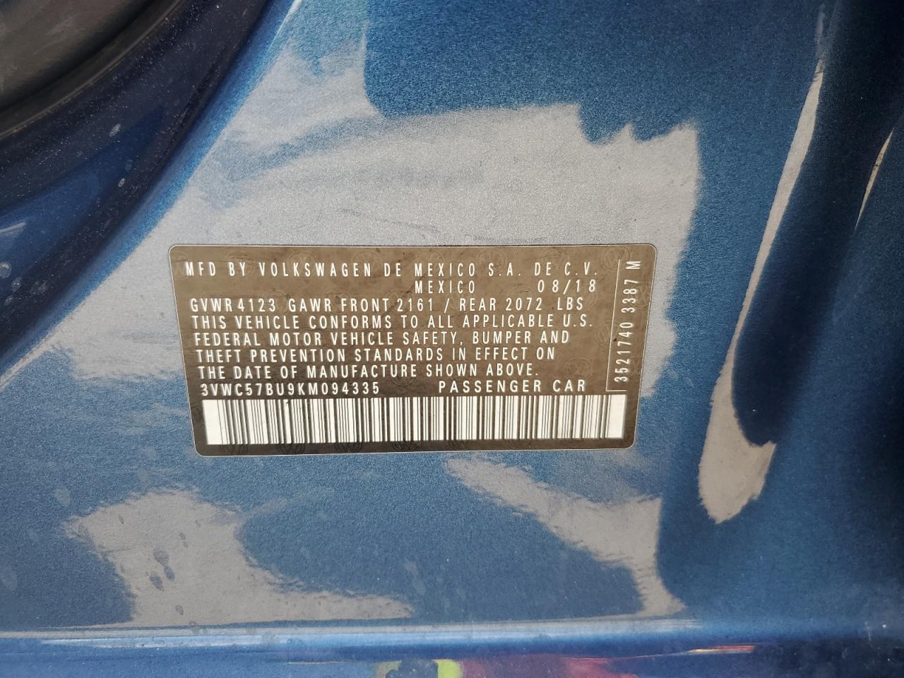 2019 VOLKSWAGEN JETTA