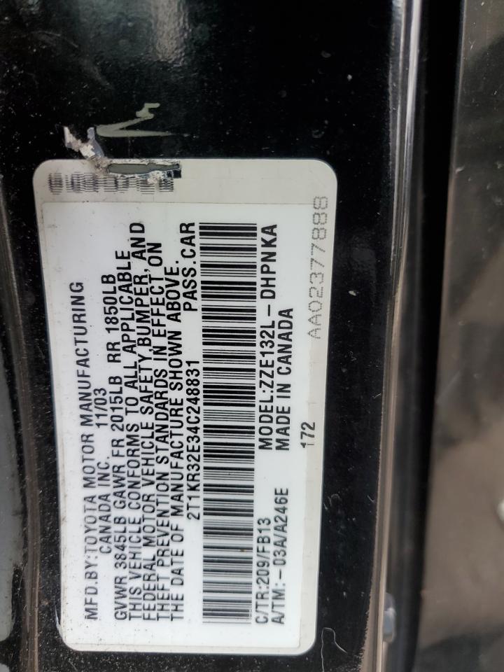 2004 TOYOTA COROLLA