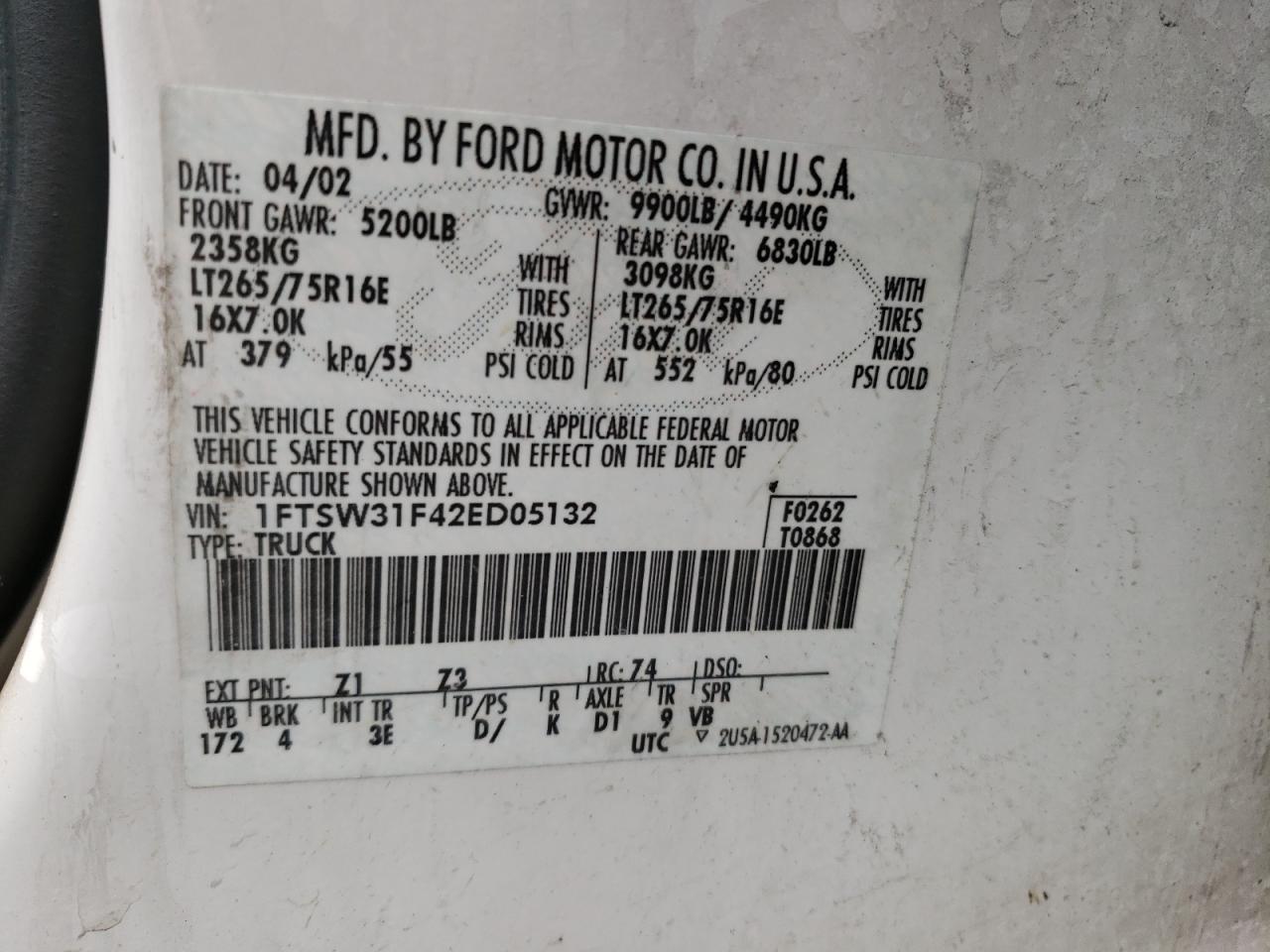 2002 FORD F-350