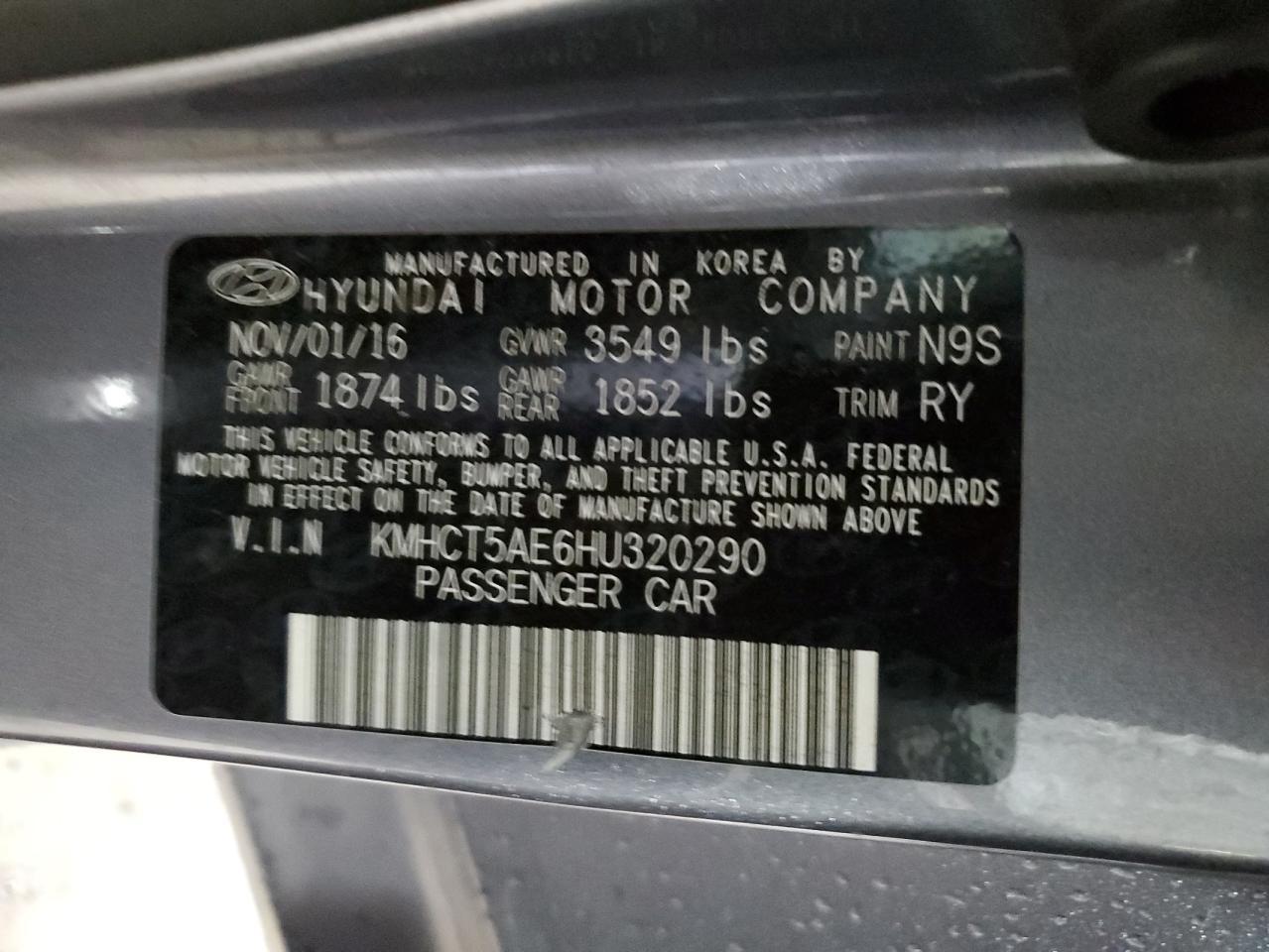 2017 HYUNDAI ACCENT