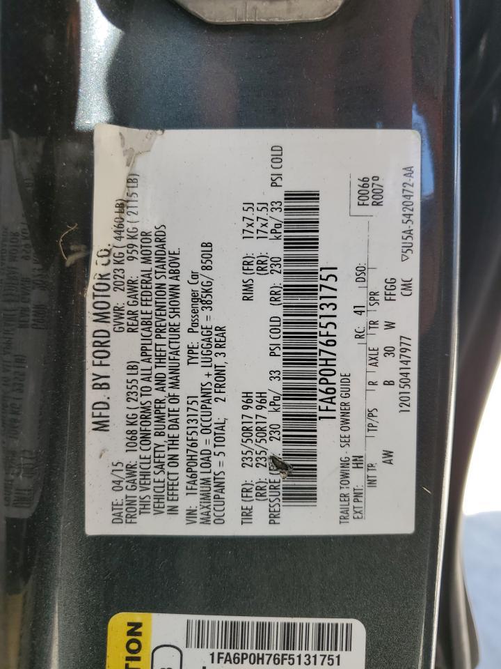 2015 FORD FUSION