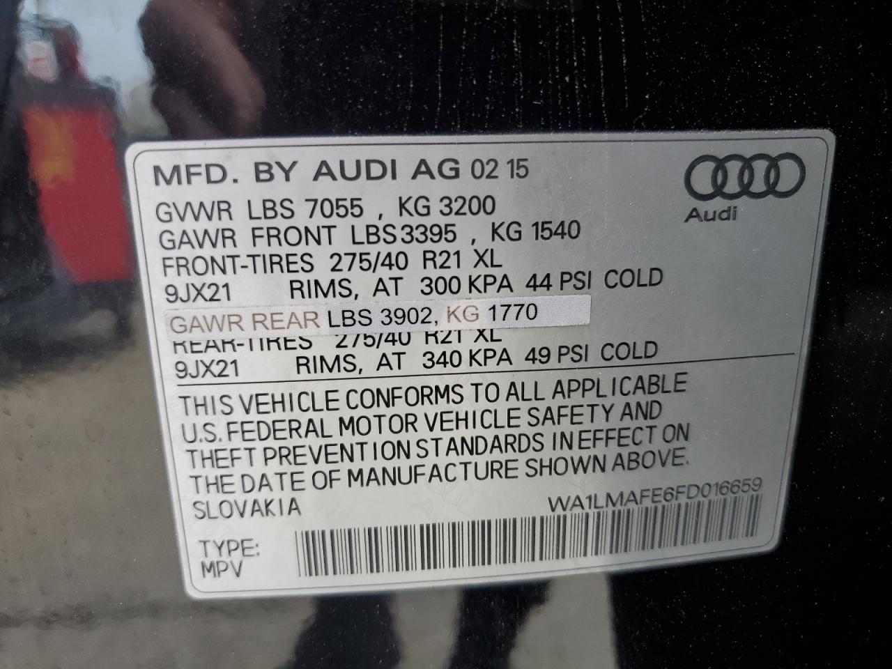 2015 AUDI Q7