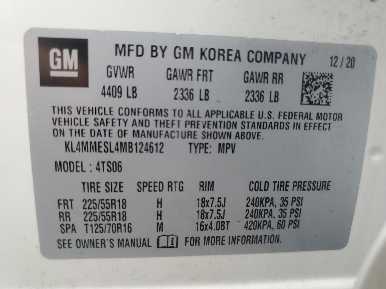 2021 BUICK ENCORE