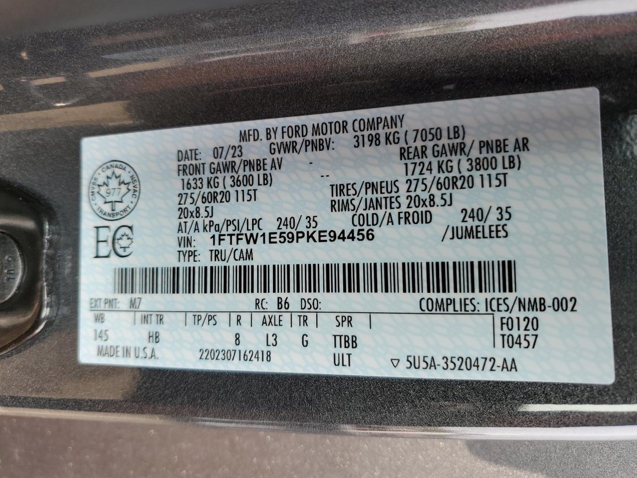 2023 FORD F-150