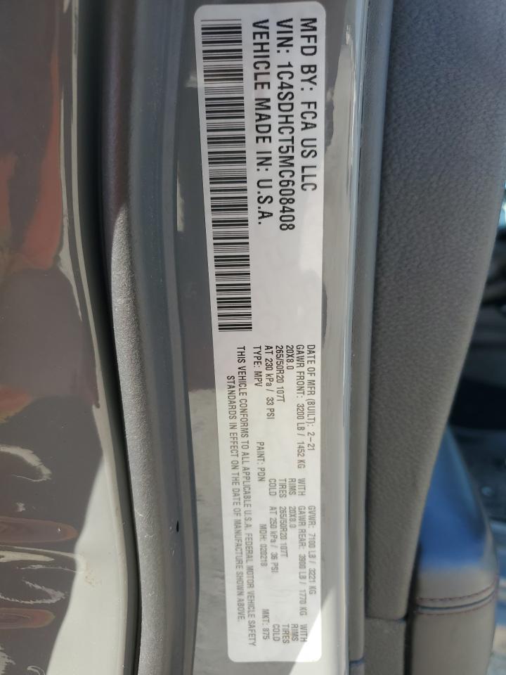 2021 DODGE DURANGO