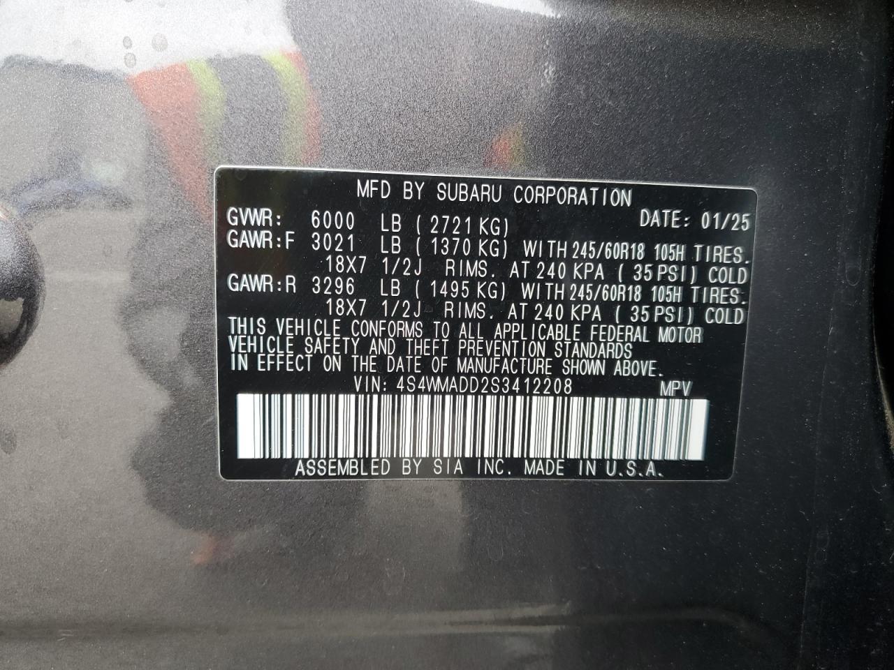 2025 SUBARU Ascent
