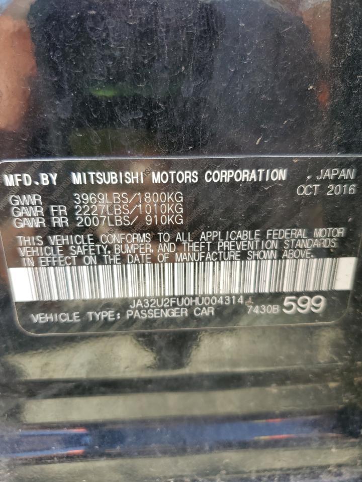 2017 MITSUBISHI LANCER