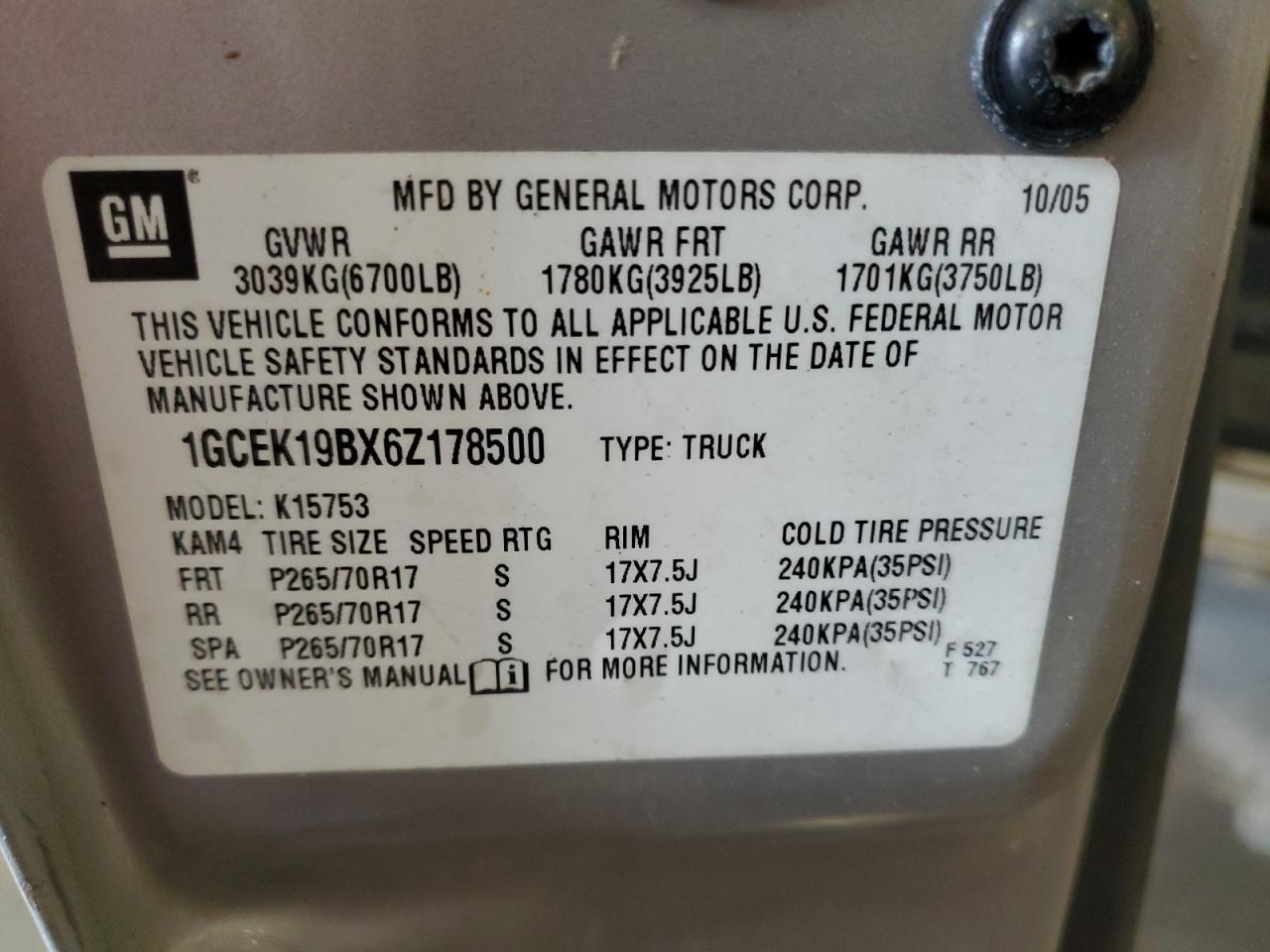 2006 CHEVROLET Silverado