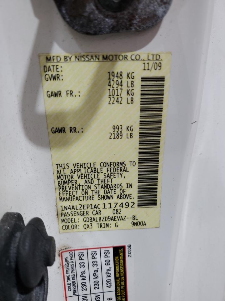 2010 NISSAN ALTIMA