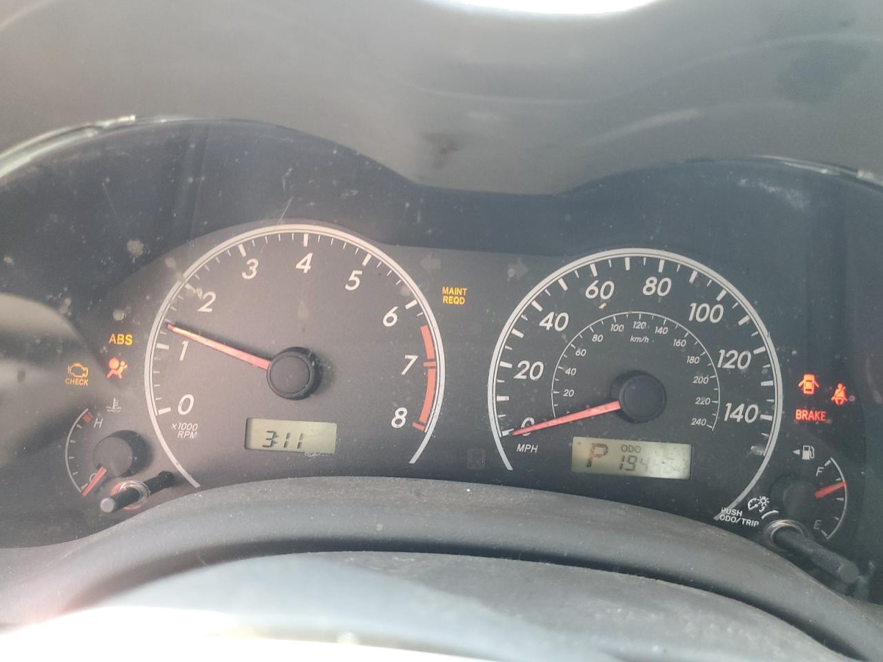 2009 TOYOTA COROLLA