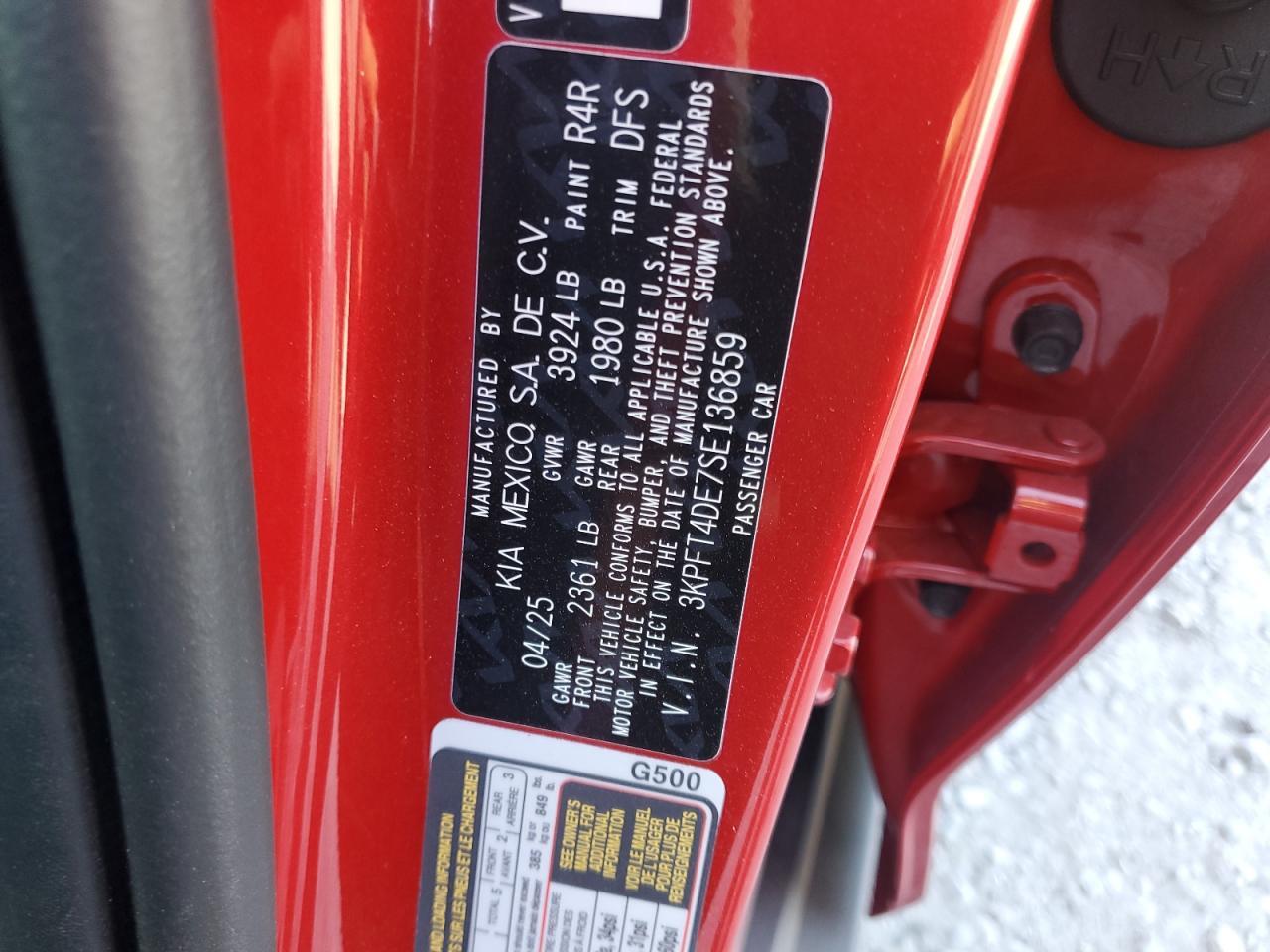 2025 KIA K4