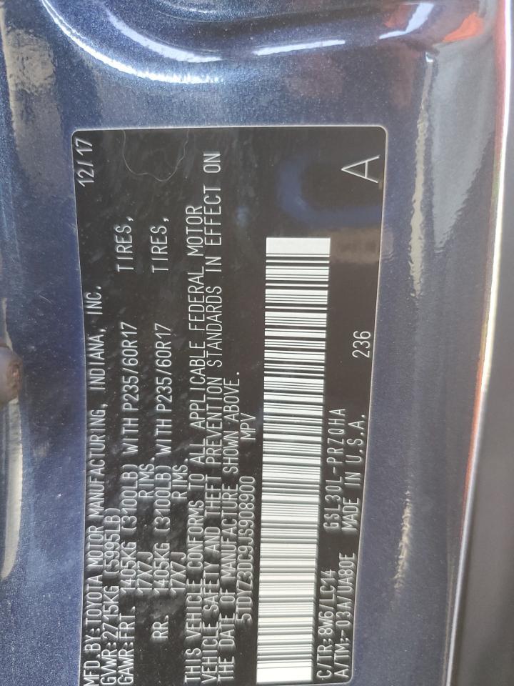 2018 TOYOTA SIENNA