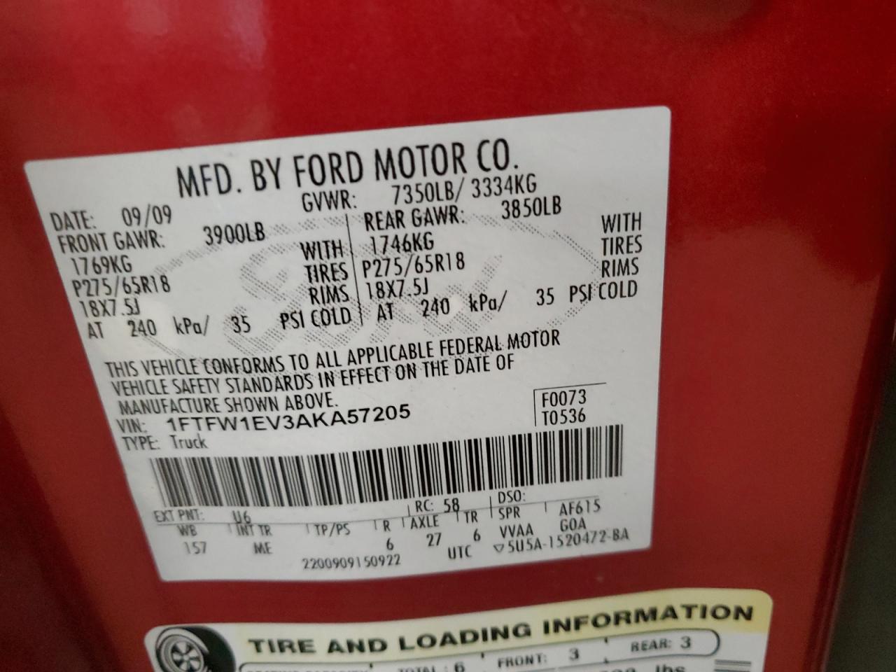 2010 FORD F-150
