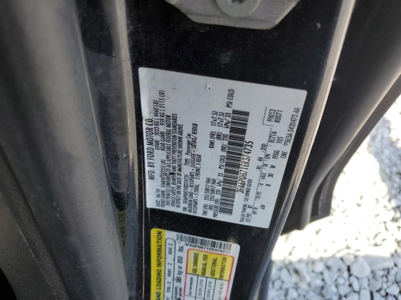 2014 FORD FUSION