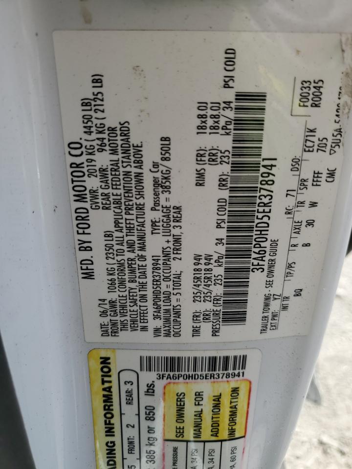 2014 FORD FUSION