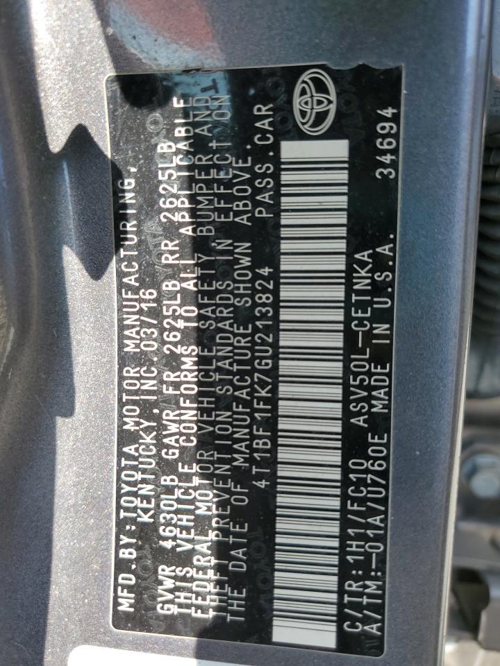 2016 TOYOTA CAMRY