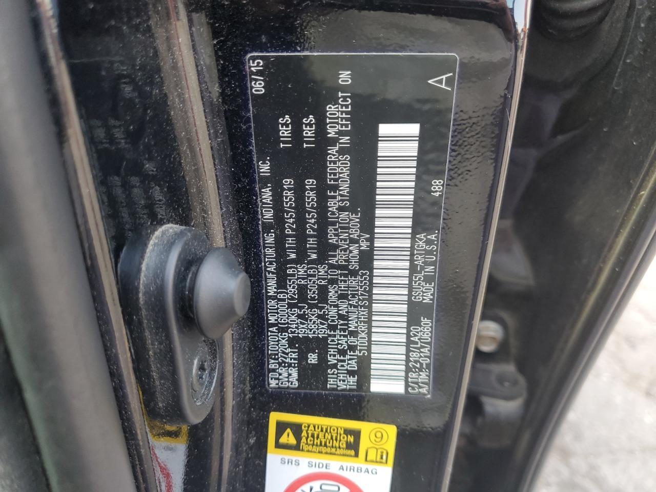 2015 TOYOTA HIGHLANDER