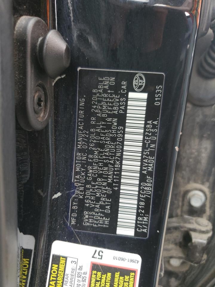 2022 TOYOTA CAMRY