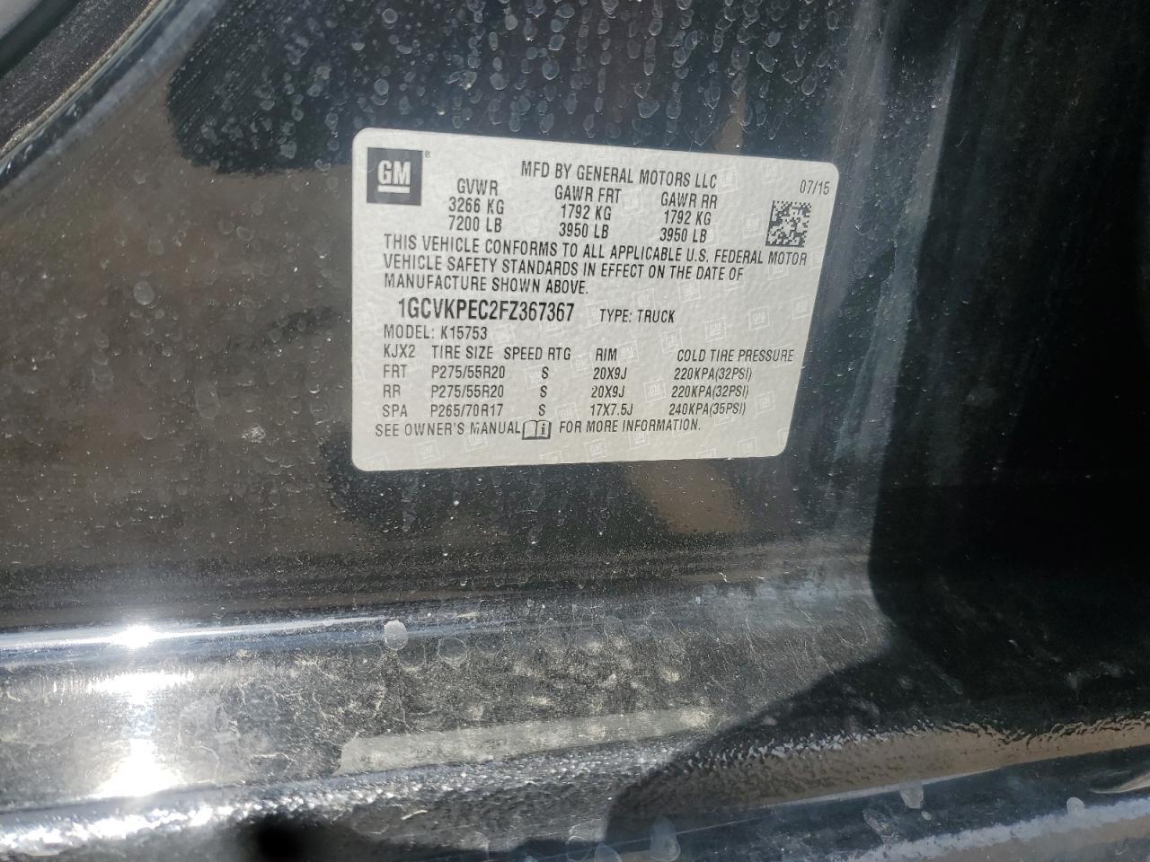 2015 CHEVROLET Silverado