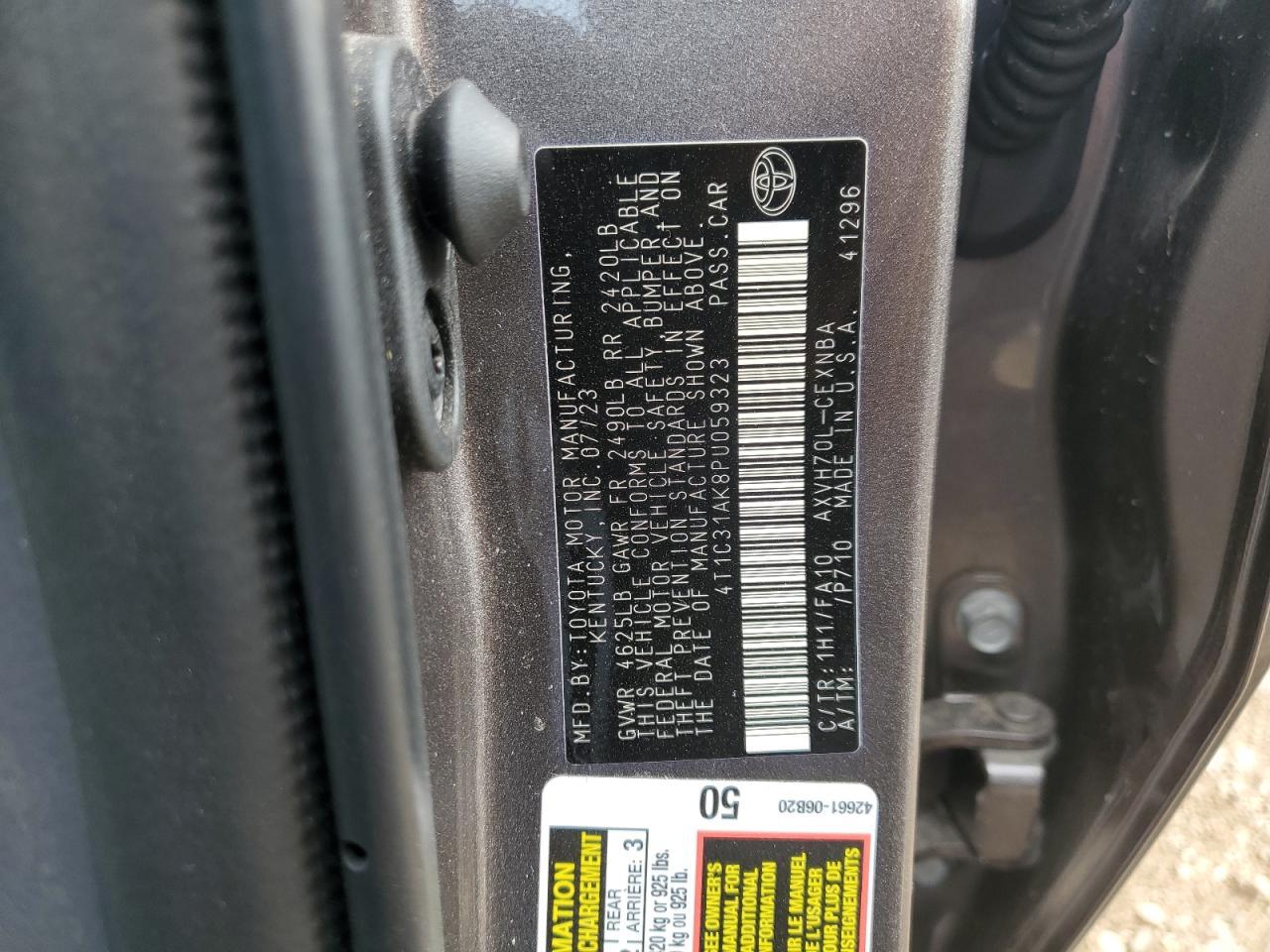 2023 TOYOTA CAMRY