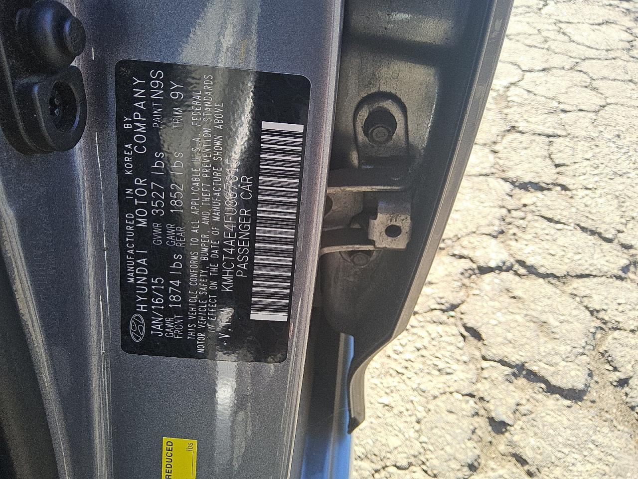 2015 HYUNDAI ACCENT