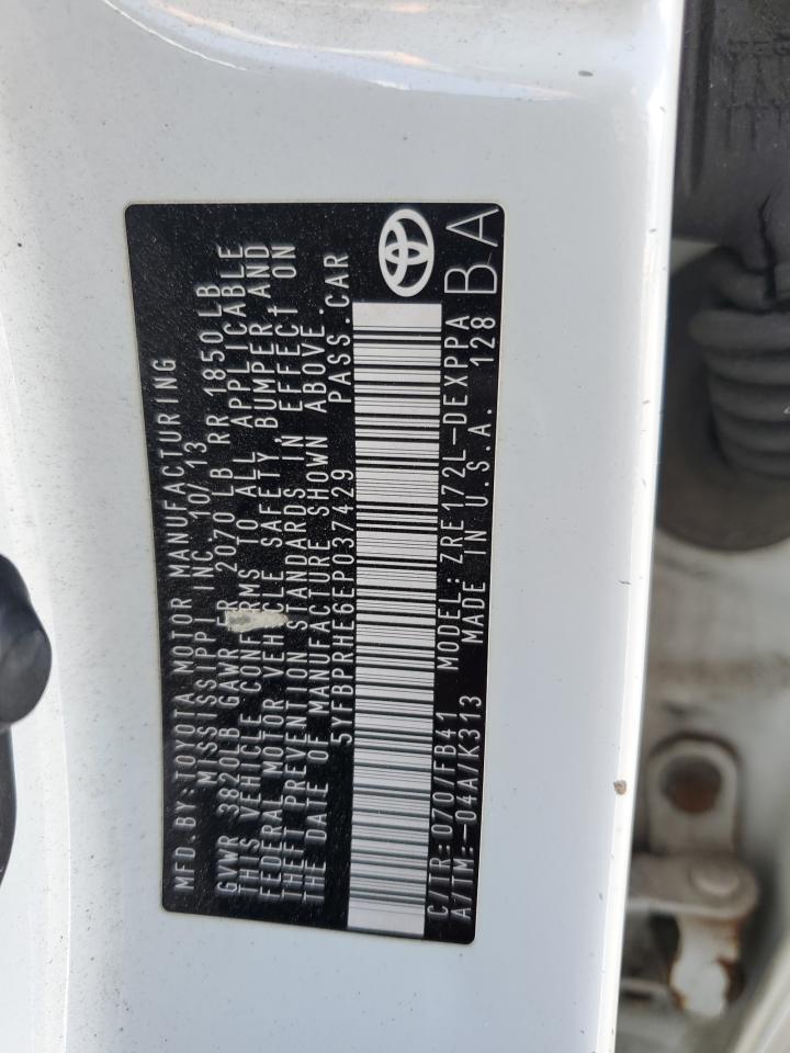 2014 TOYOTA COROLLA