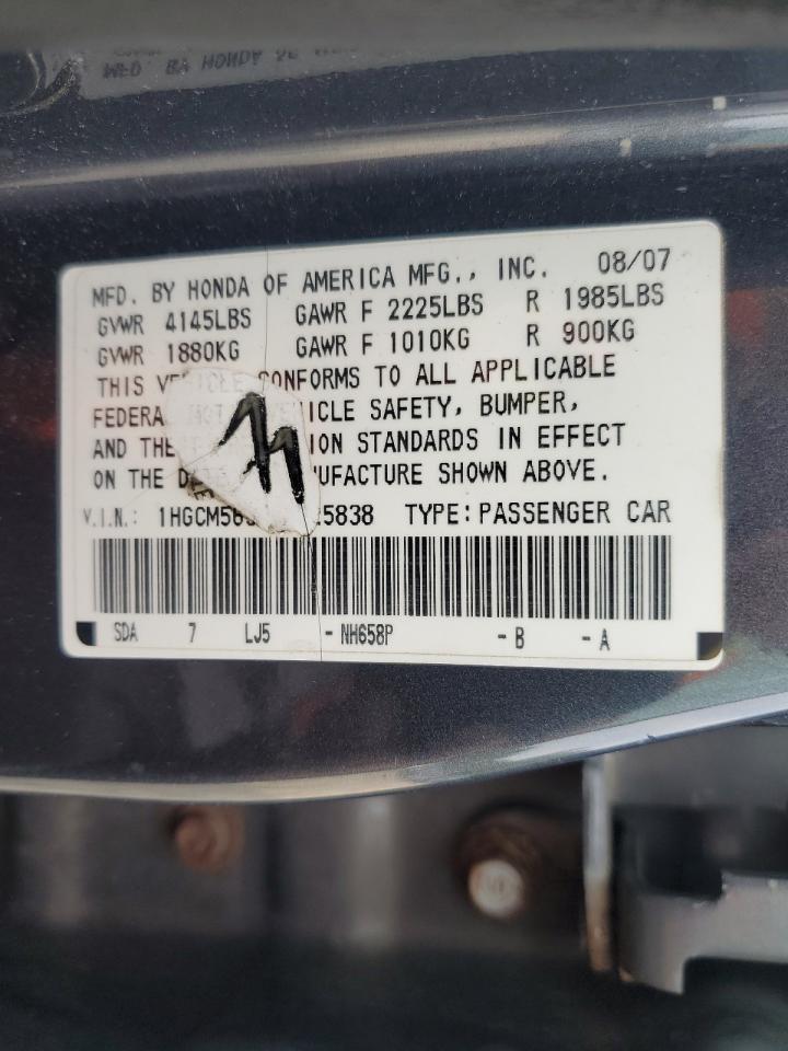2007 HONDA ACCORD