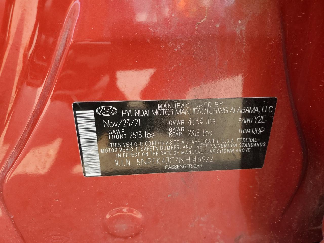 2022 HYUNDAI SONATA