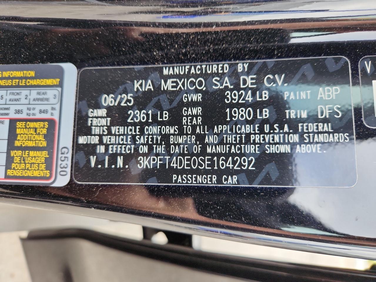 2025 KIA K4