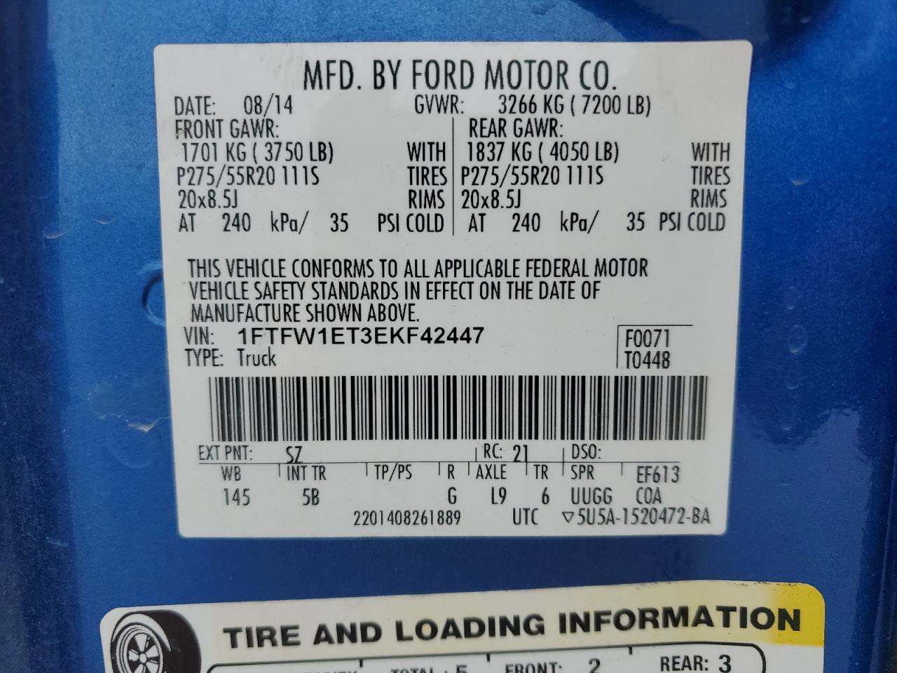 2014 FORD F-150
