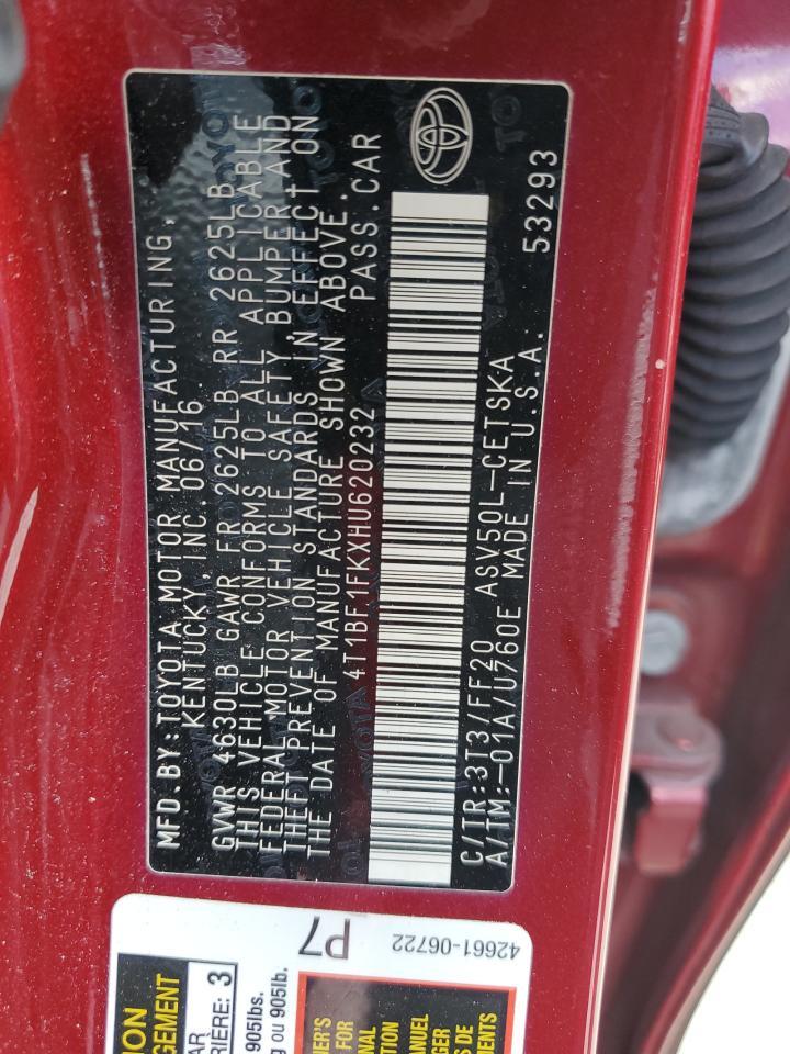 2017 TOYOTA CAMRY