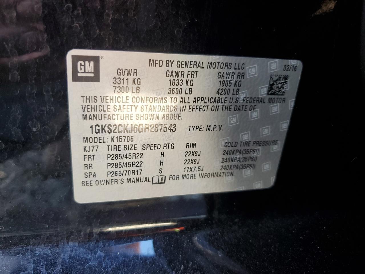 2016 GMC Yukon