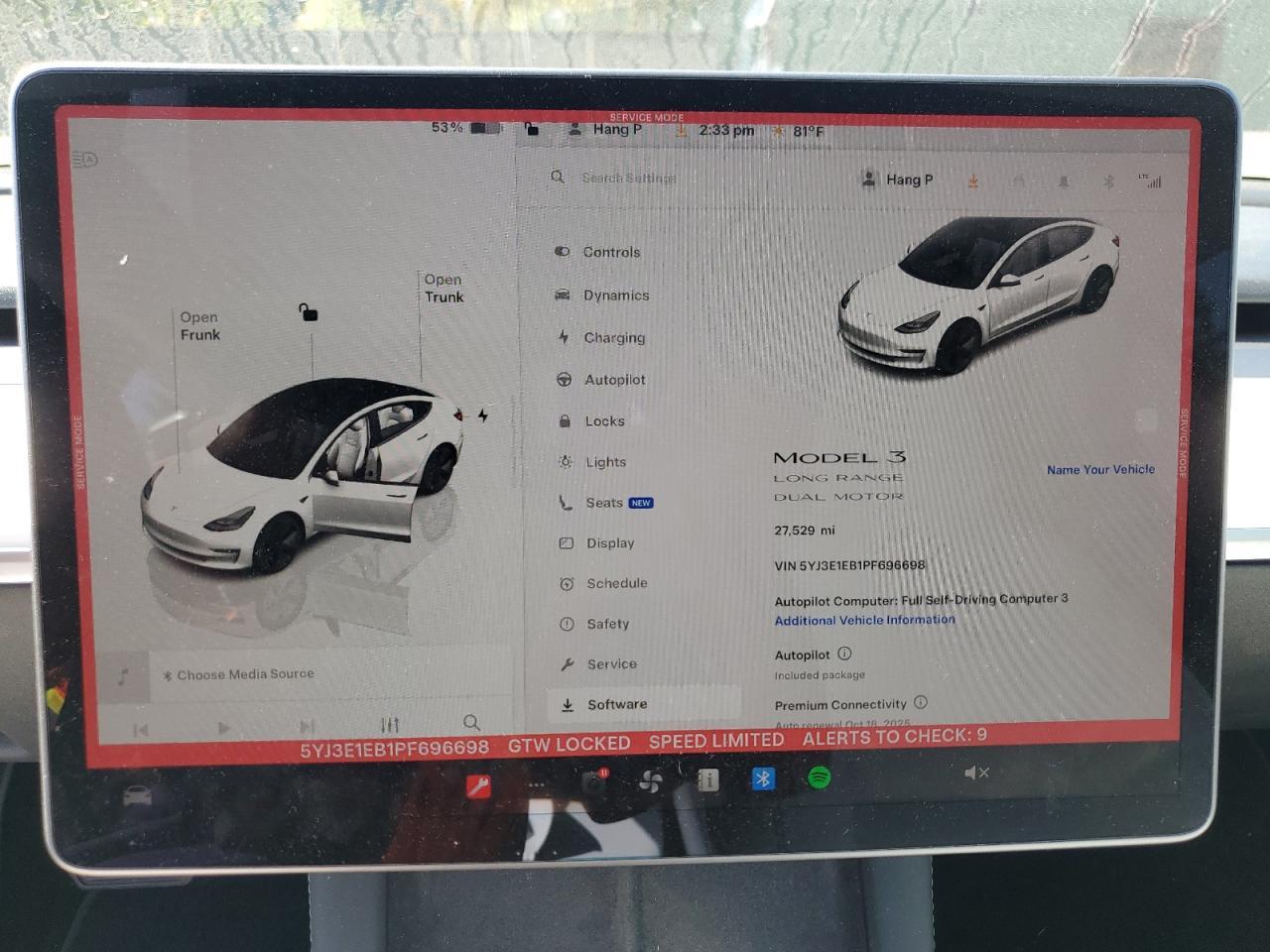 2023 TESLA MODEL 3