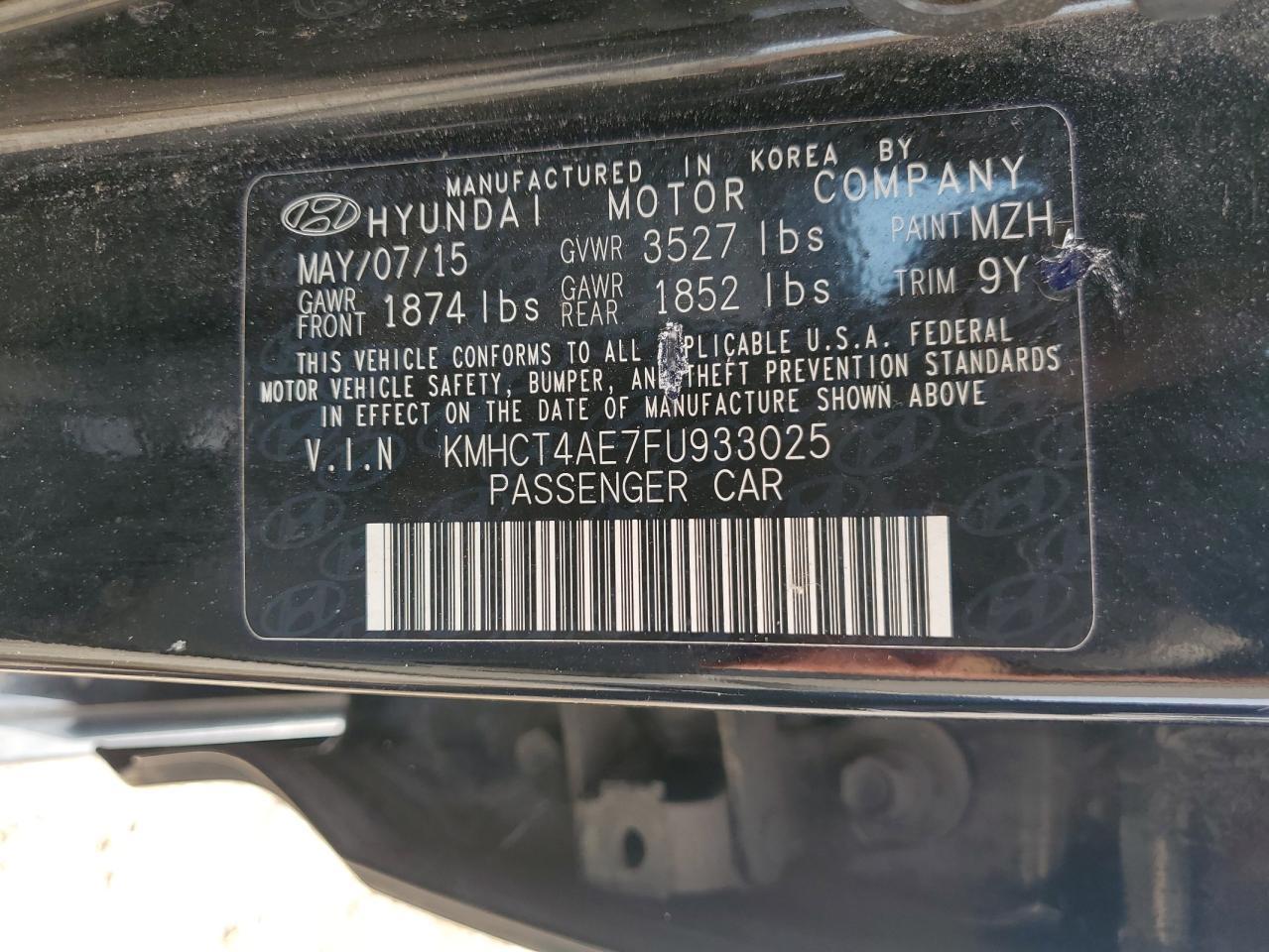 2015 HYUNDAI ACCENT