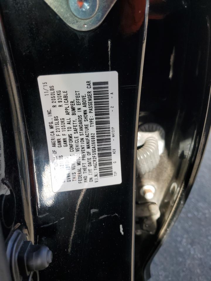 2016 HONDA ACCORD