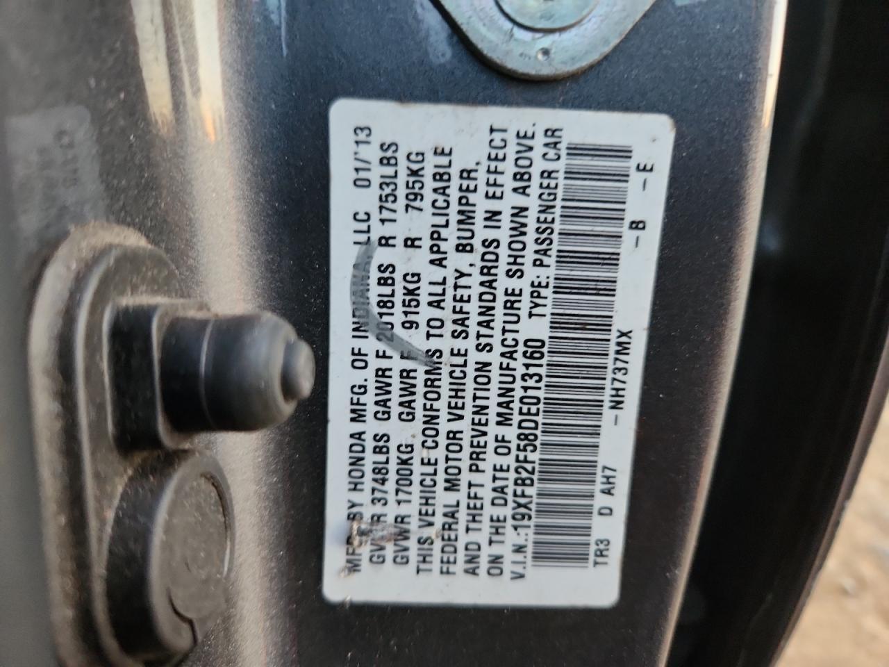2013 HONDA CIVIC