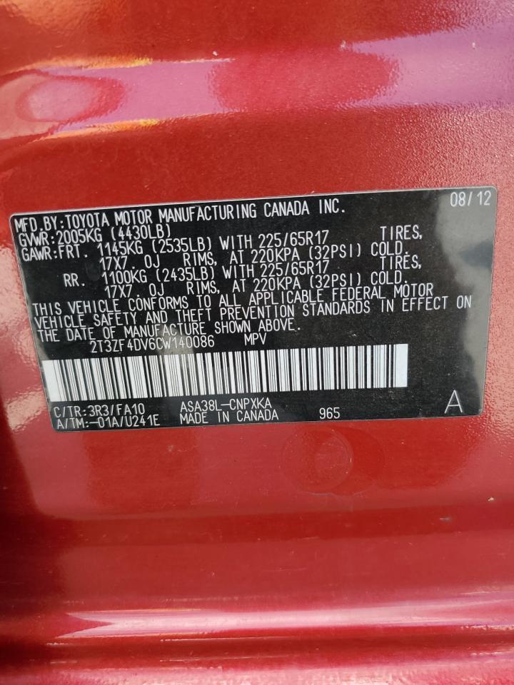 2012 TOYOTA RAV4